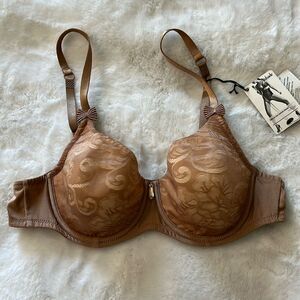 NWT Aubade Gorgeous‎ Embroidered Bra Size 34B